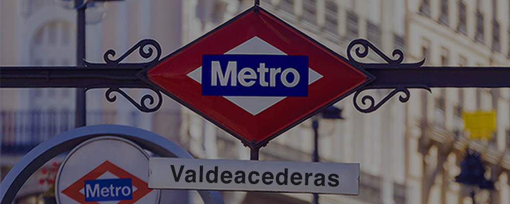 Estación Metro Valdeacederas Madrid